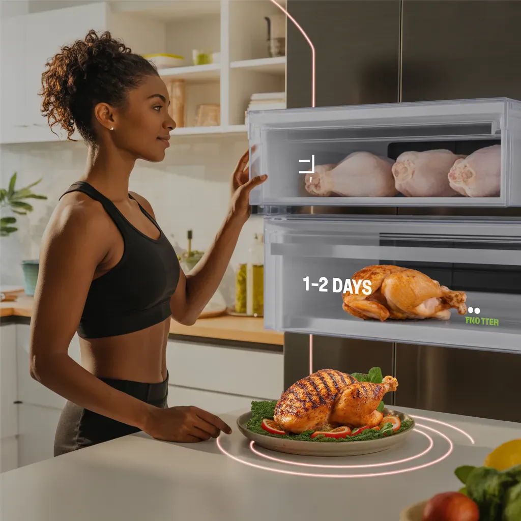 how long chicken lasts in the fridge