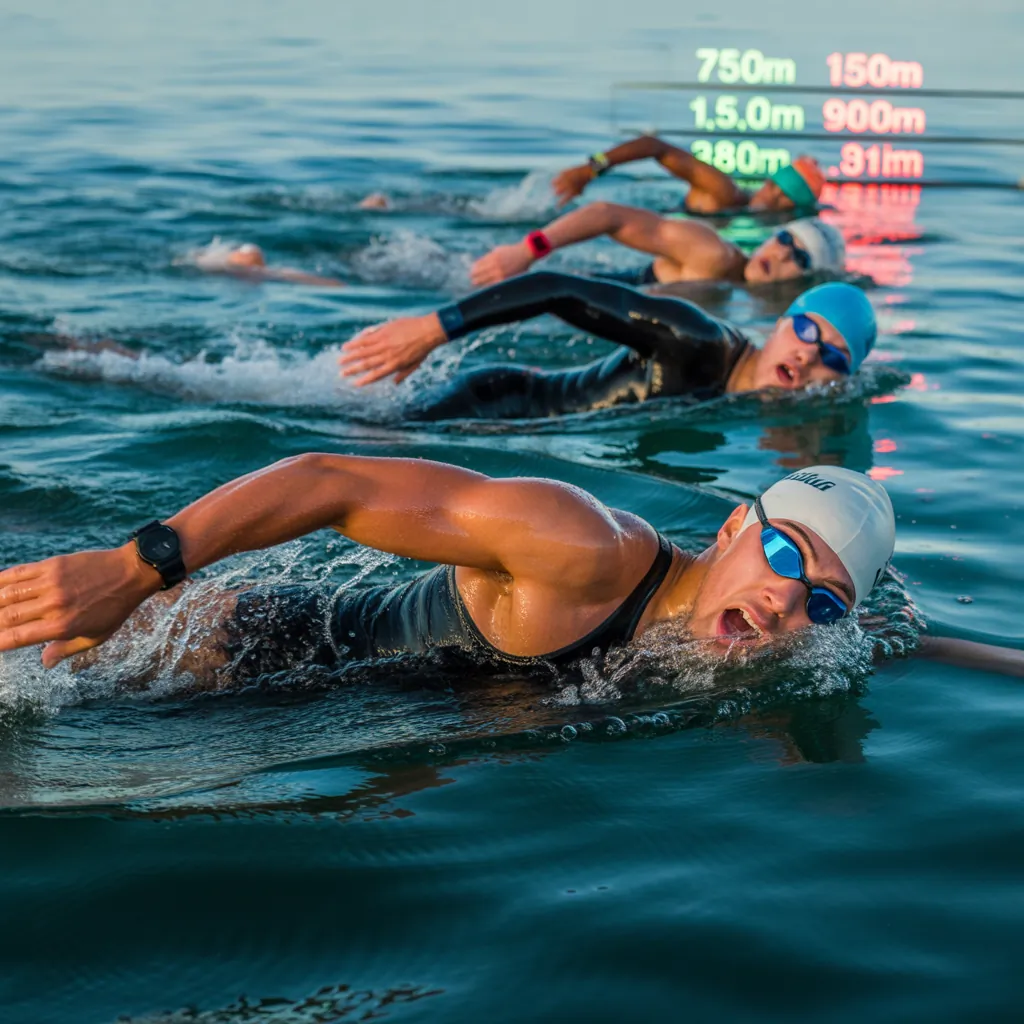 how long is the swim in a triathlon