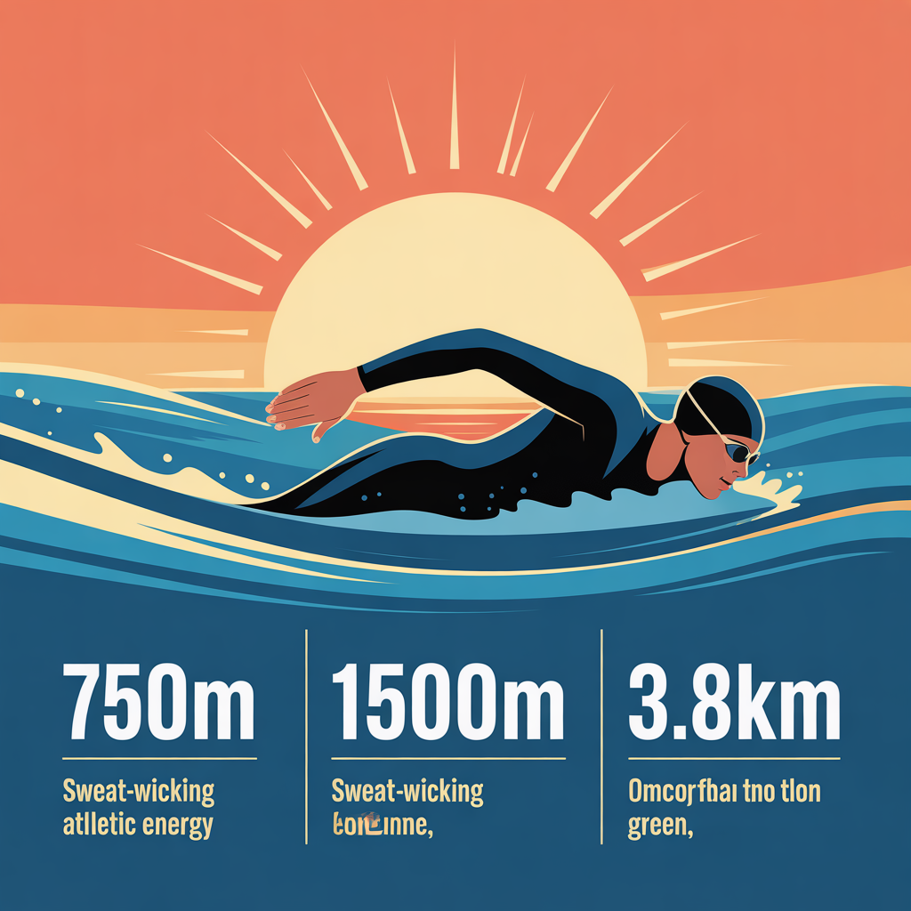how long is the swim in a triathlon