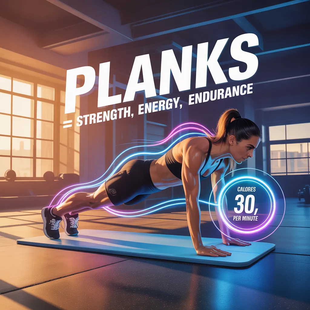 how many calories are burned doing planks