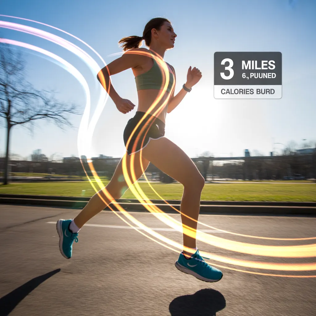 how many calories are burned in 3 miles