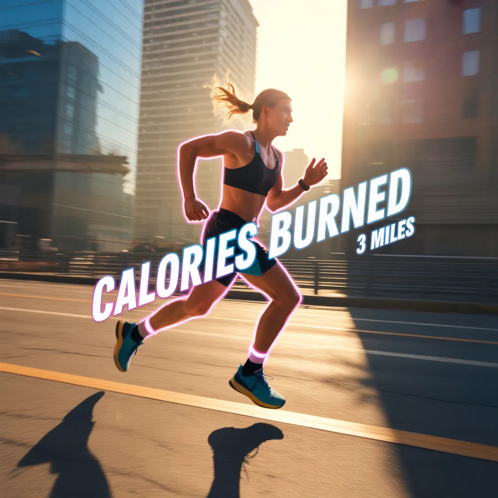 how many calories are burned in 3 miles