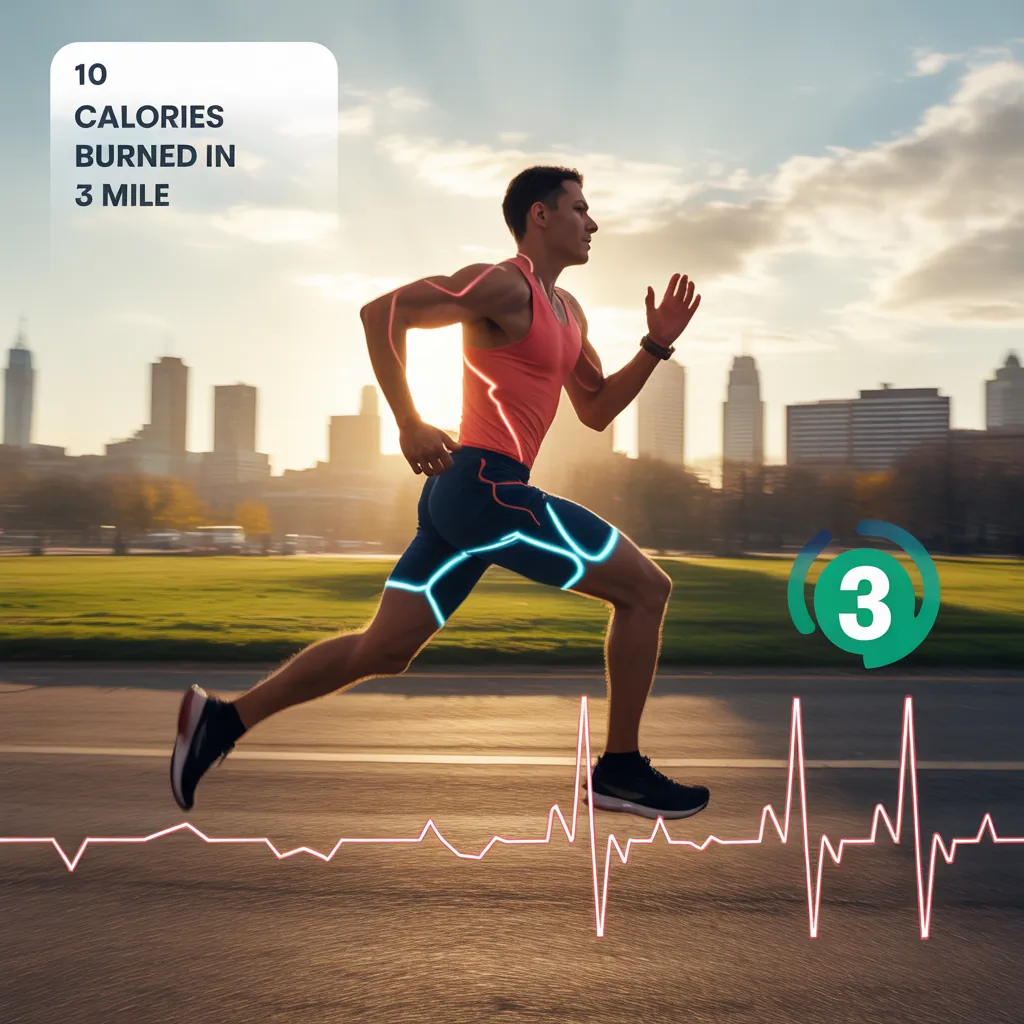 how many calories are burned in 3 miles