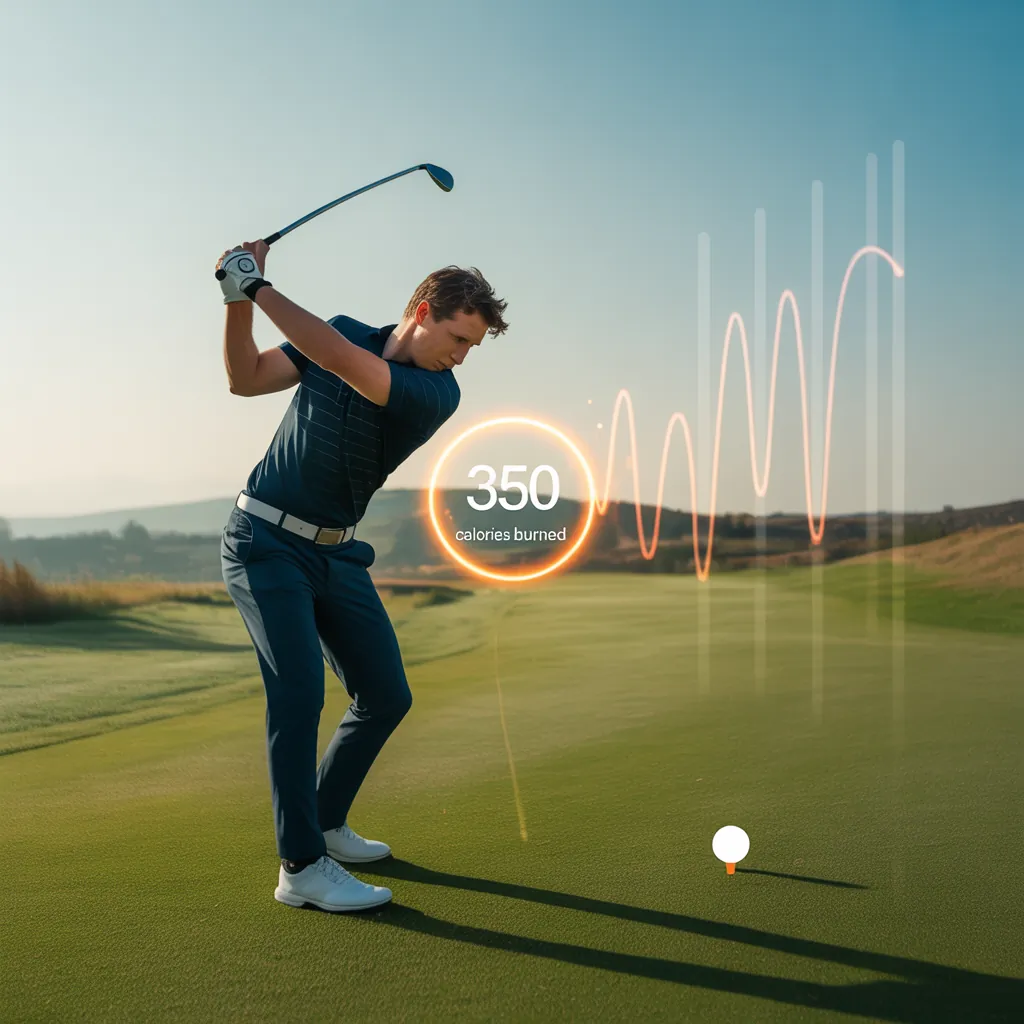 how many calories can you burn playing golf