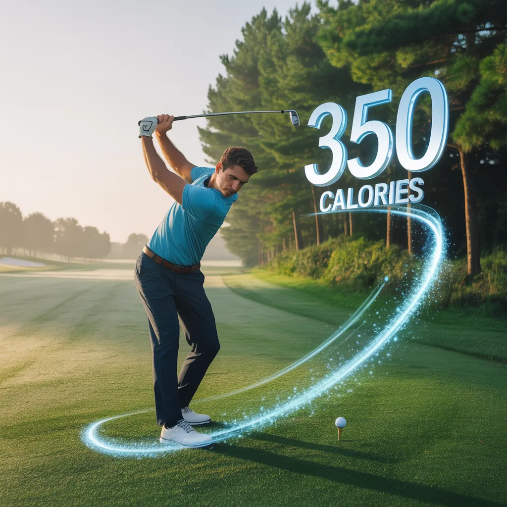 how many calories can you burn playing golf