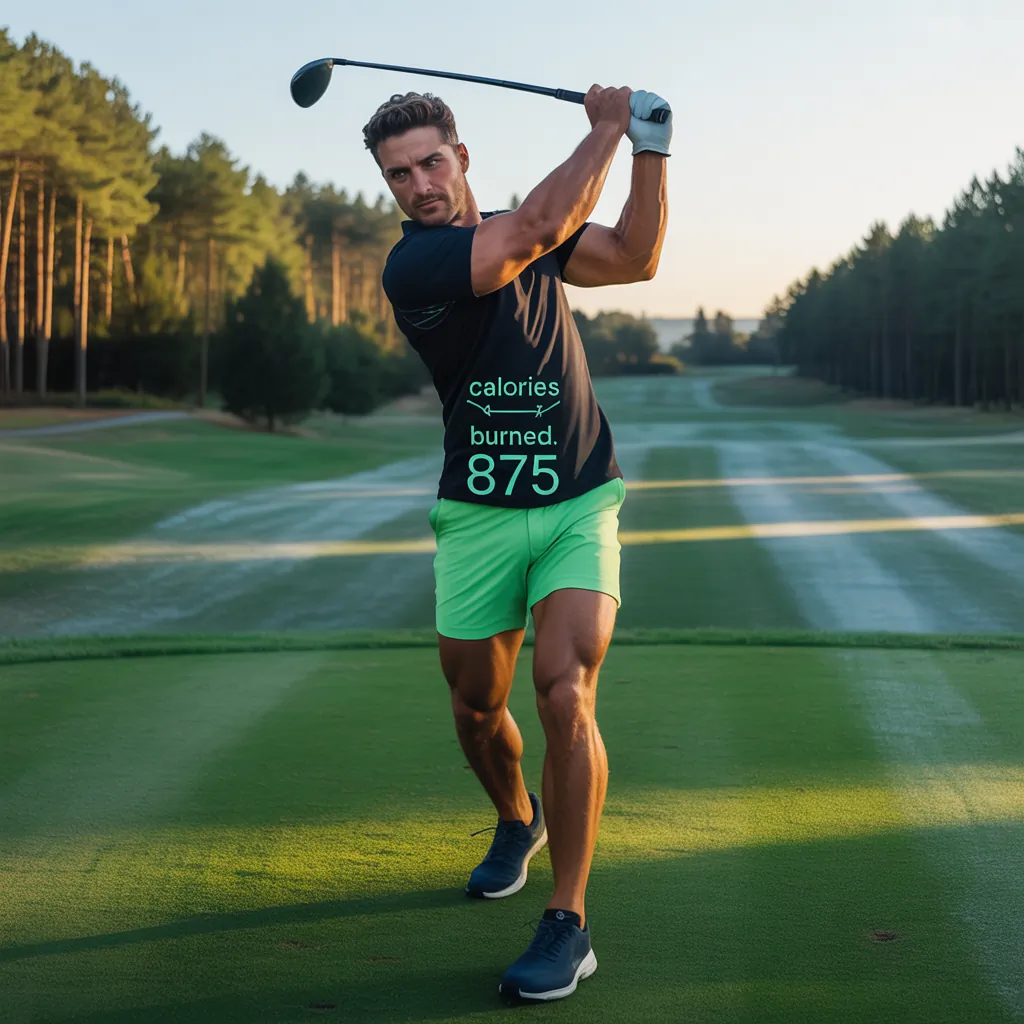 how many calories can you burn playing golf