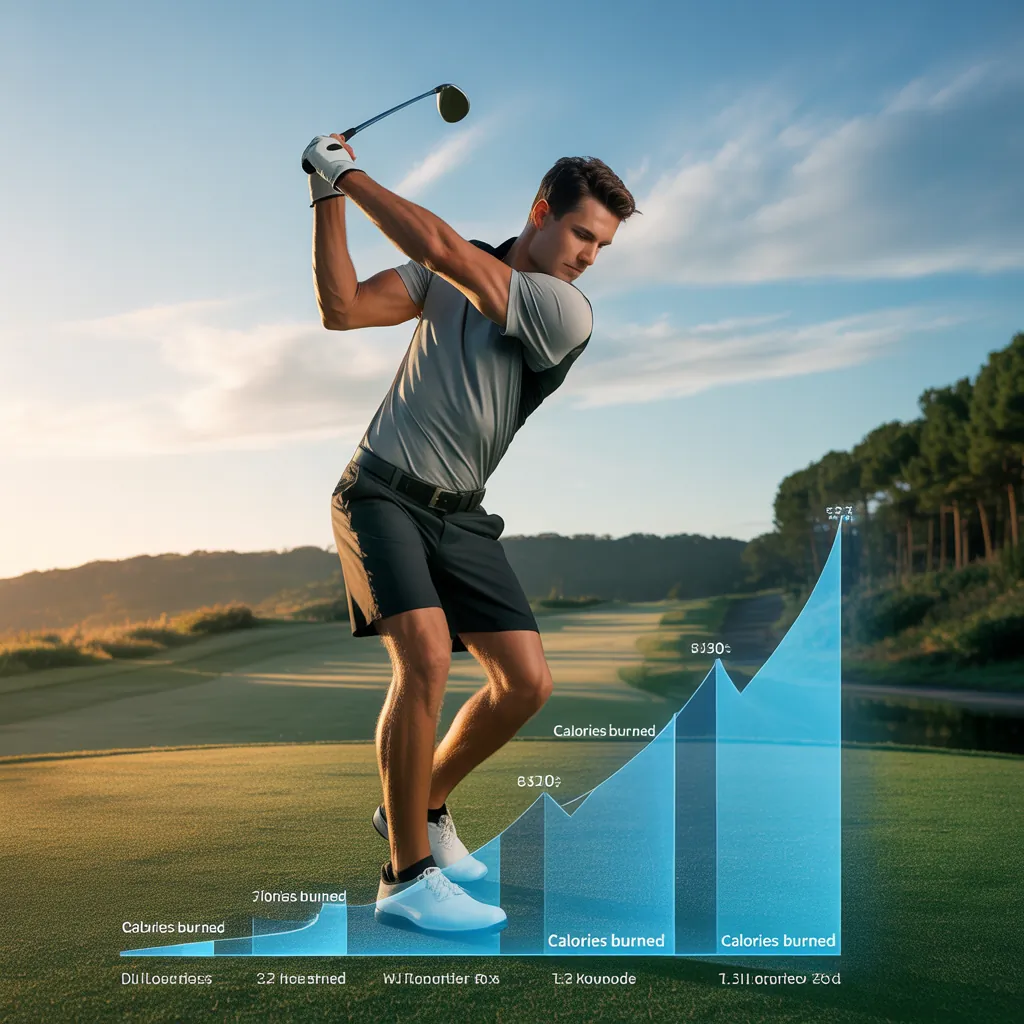 how many calories can you burn playing golf