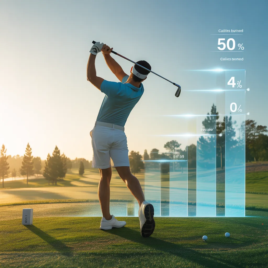 how many calories can you burn playing golf