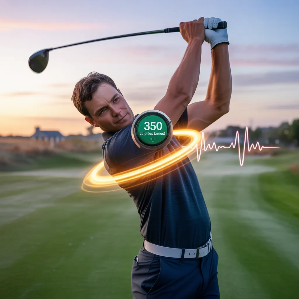 how many calories can you burn playing golf