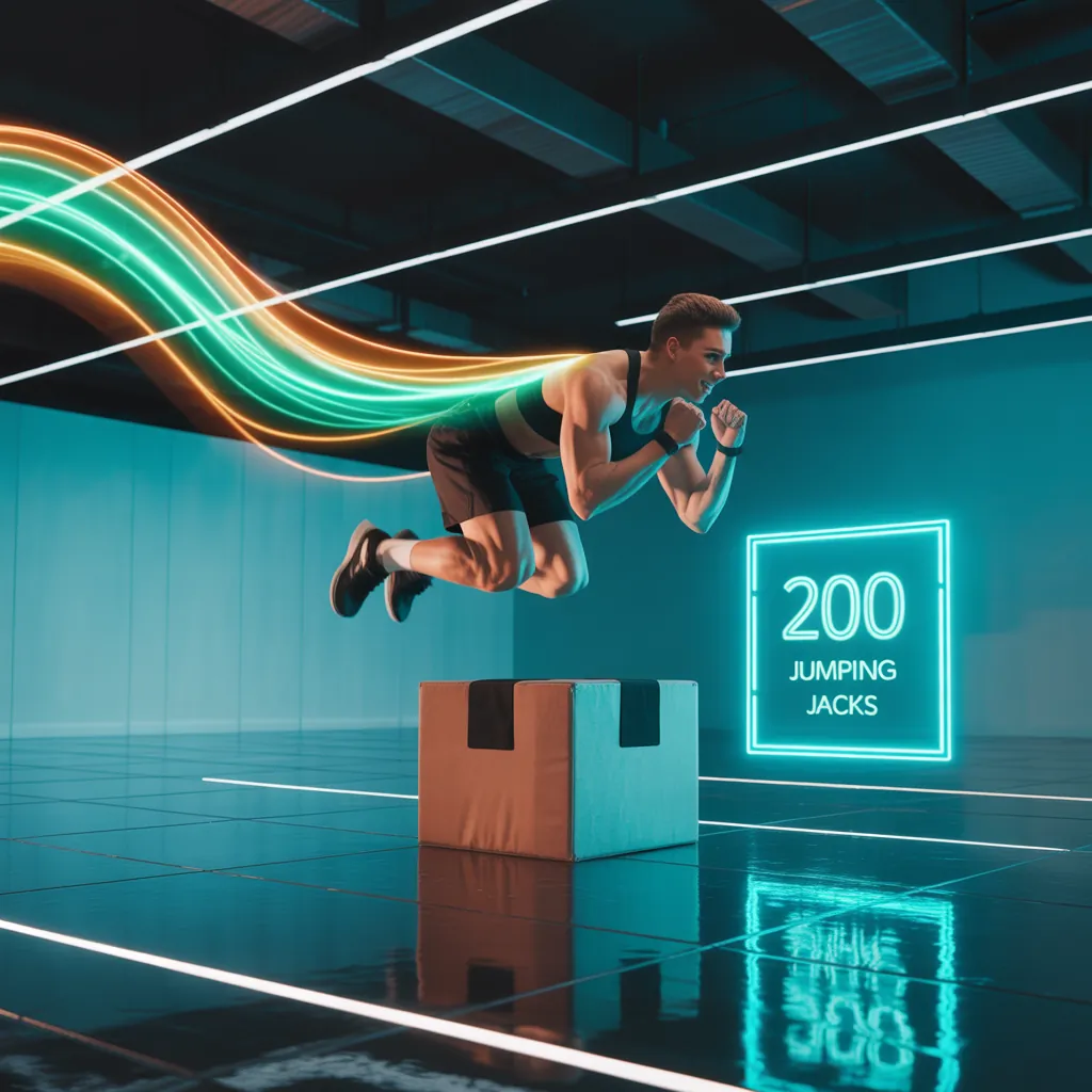 how many calories do 200 jumping jacks burn