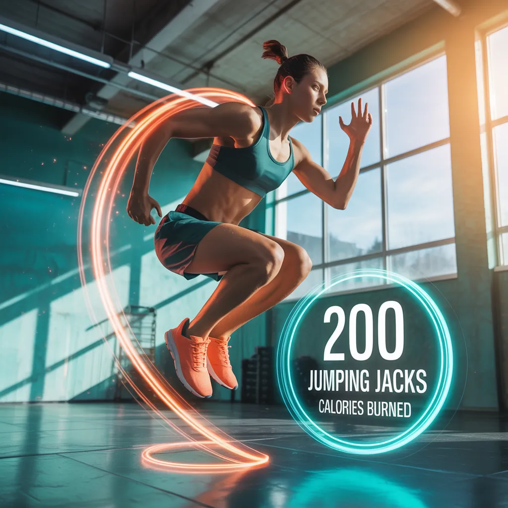 how many calories do 200 jumping jacks burn