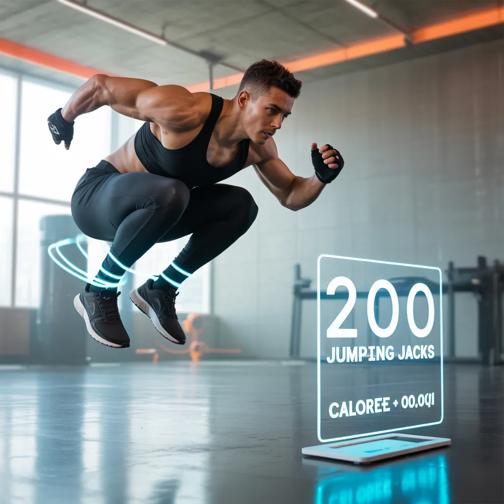 how many calories do 200 jumping jacks burn