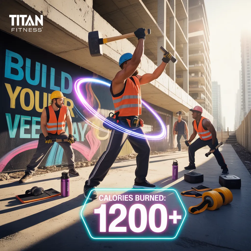how many calories do construction workers burn