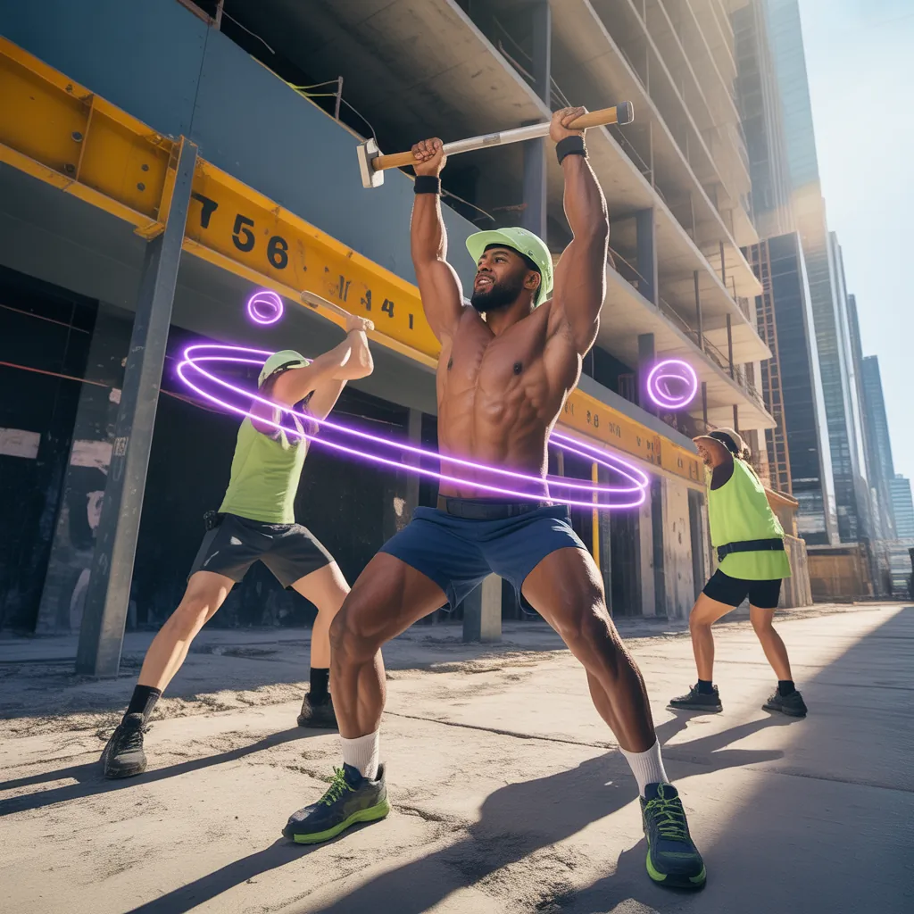 how many calories do construction workers burn