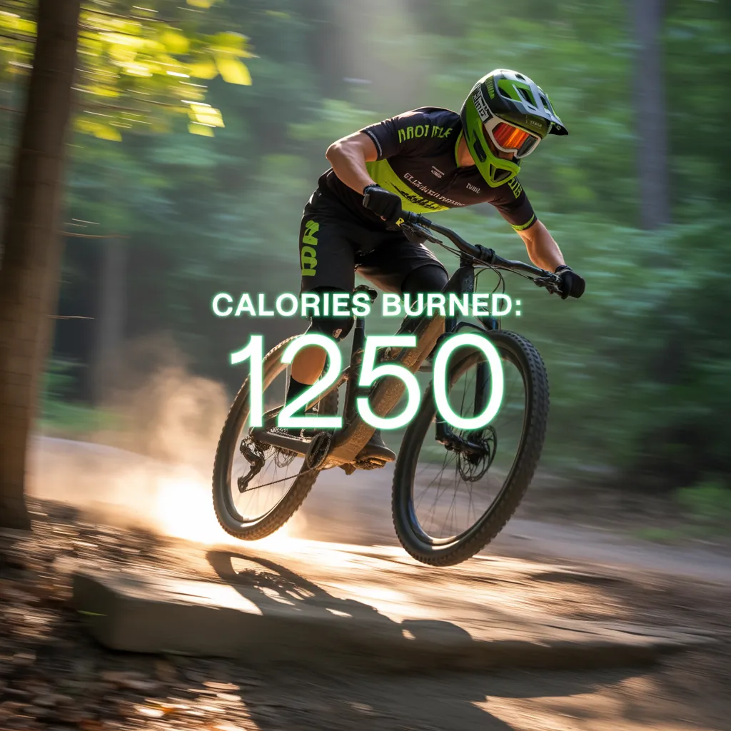 how many calories do i burn mountain biking