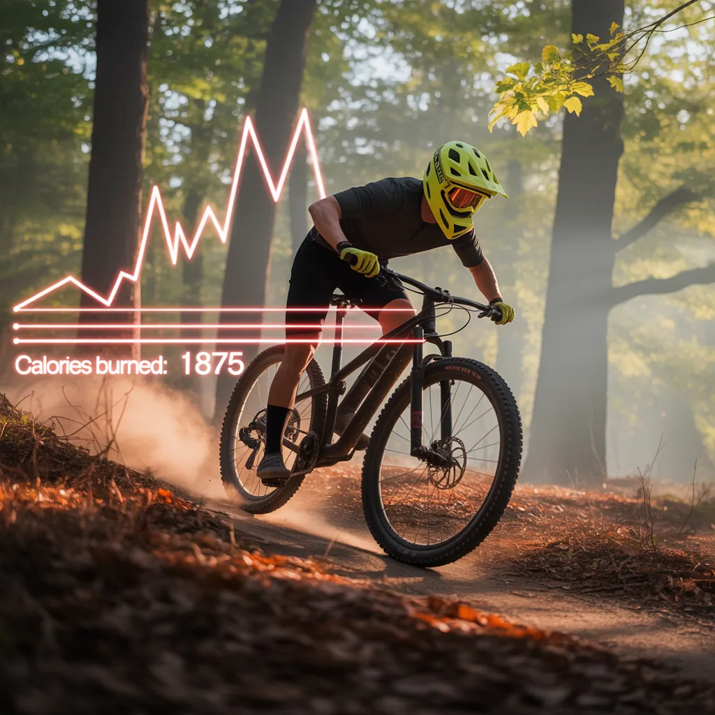 how many calories do i burn mountain biking