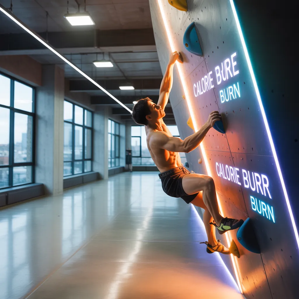 how many calories do i burn rock climbing