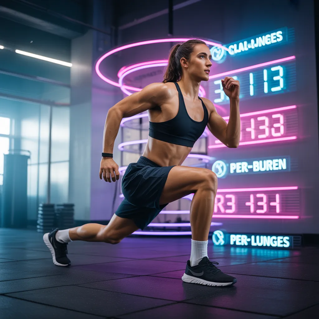 how many calories do lunges burn