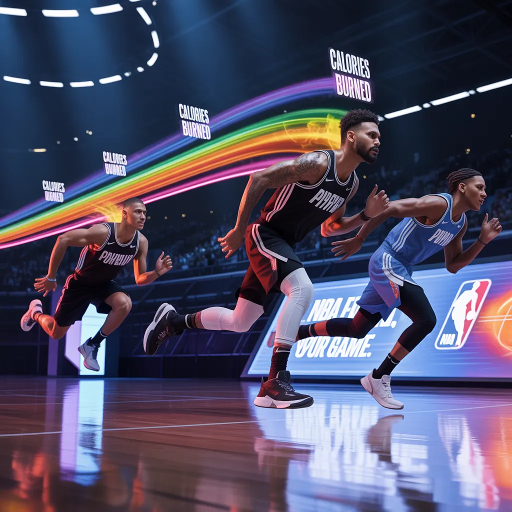 how many calories do nba players burn