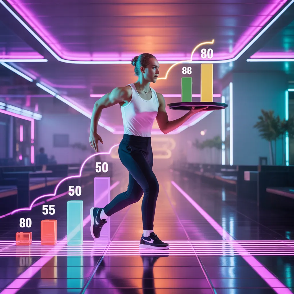 how many calories do servers burn