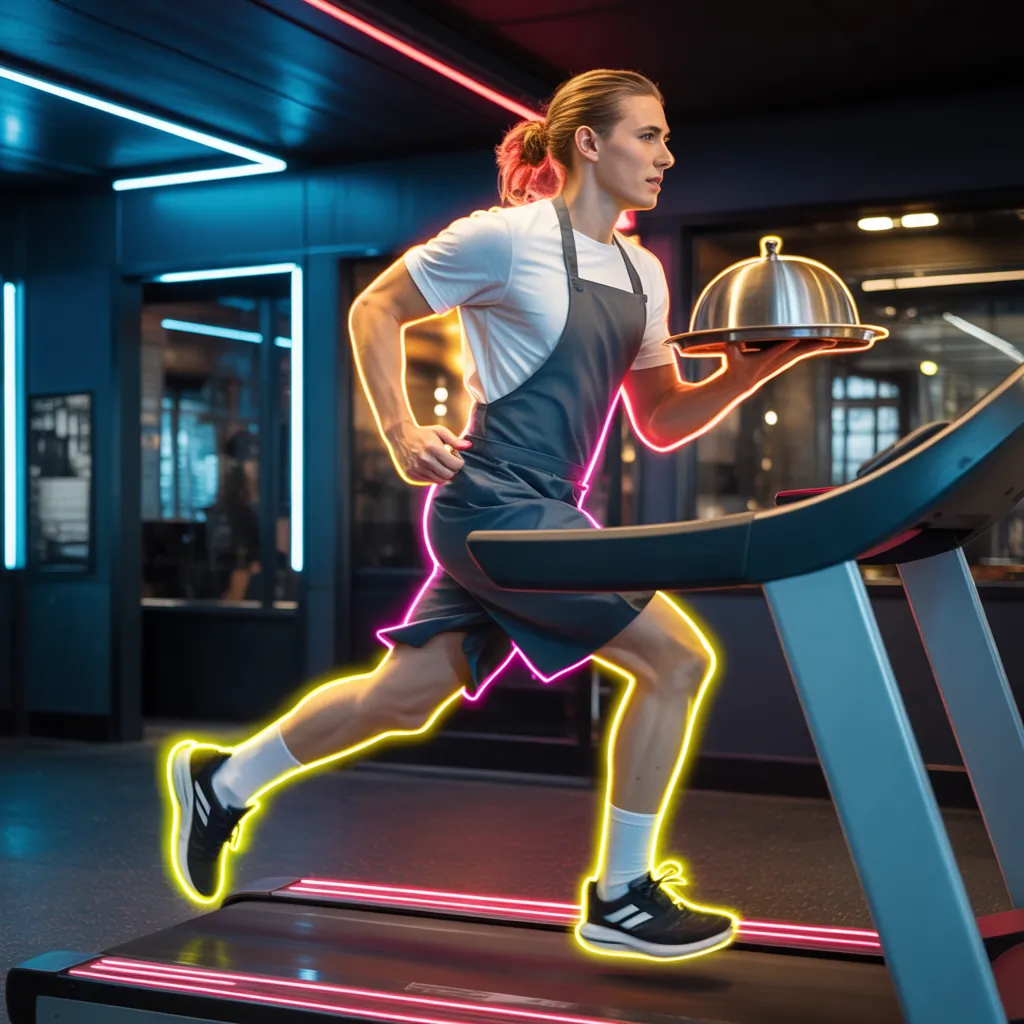 how many calories do servers burn