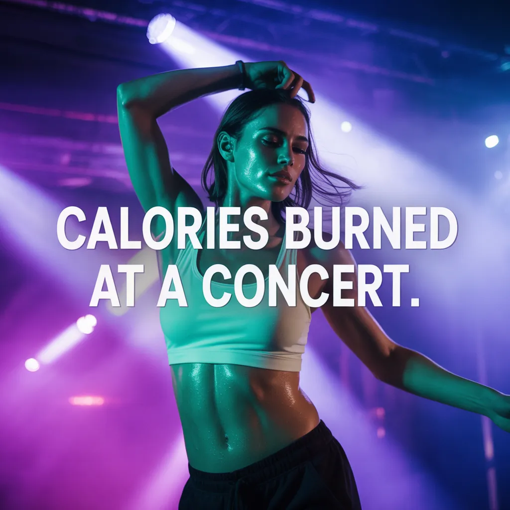 how many calories do you burn at a concert
