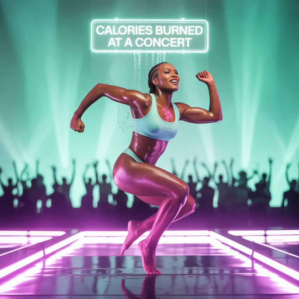 how many calories do you burn at a concert