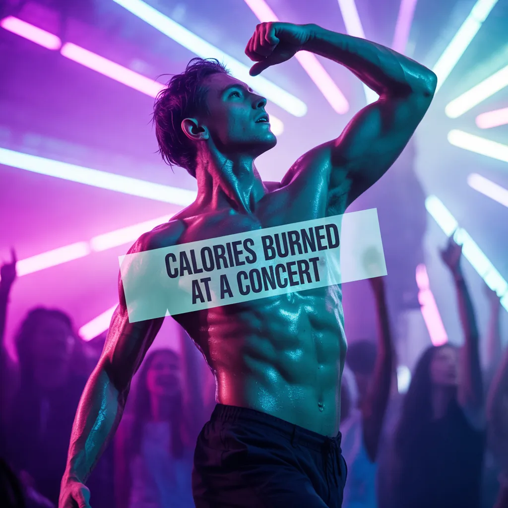 how many calories do you burn at a concert