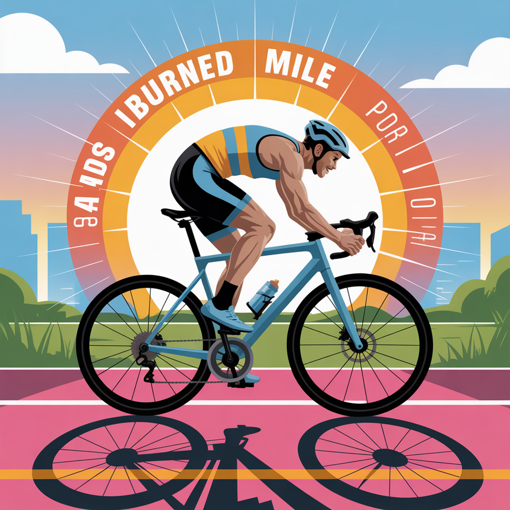 how many calories do you burn biking 1 mile