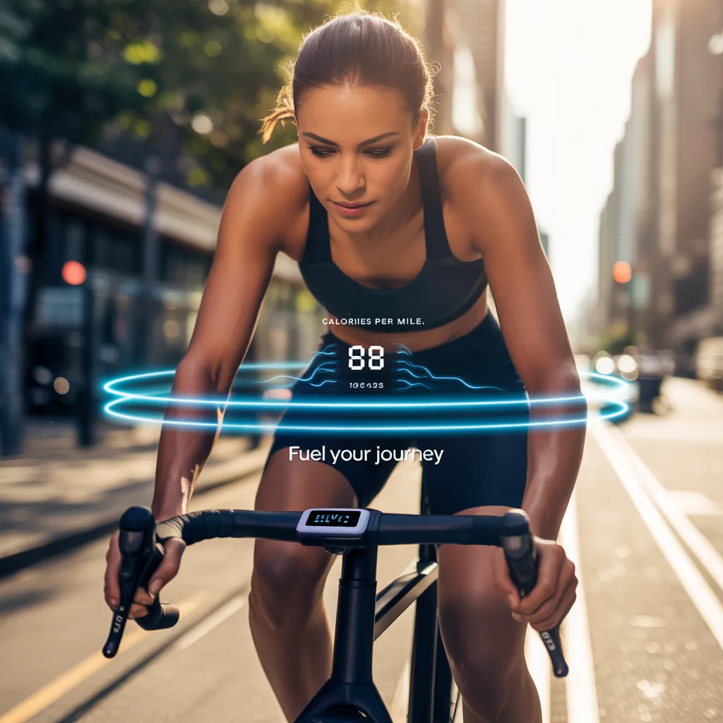 how many calories do you burn biking 1 mile