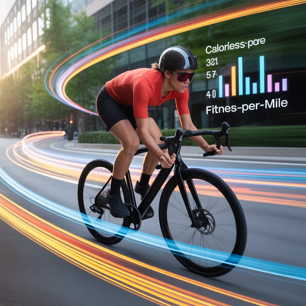how many calories do you burn biking 1 mile