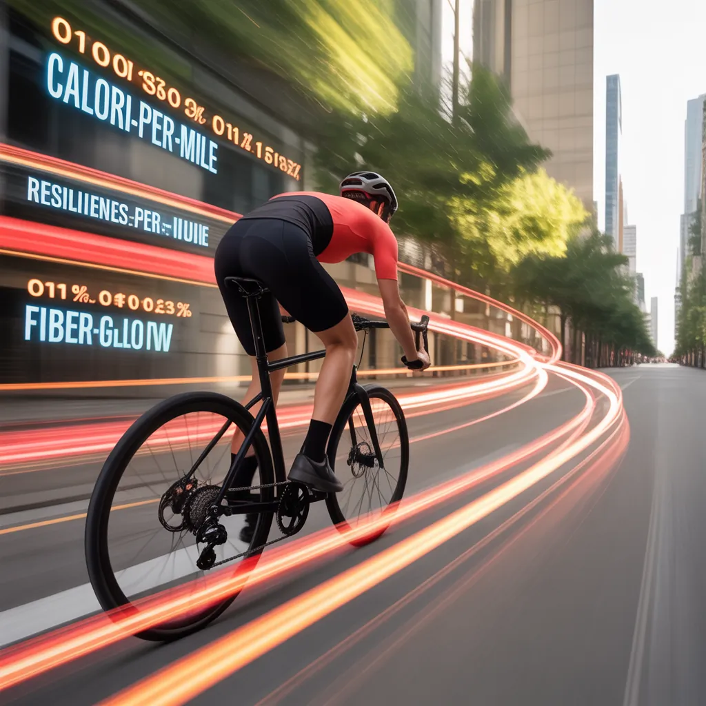 how many calories do you burn biking 1 mile