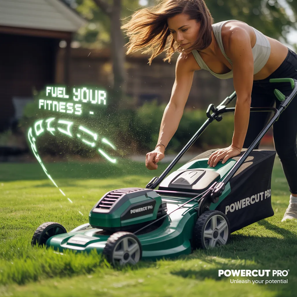 how many calories do you burn cutting grass