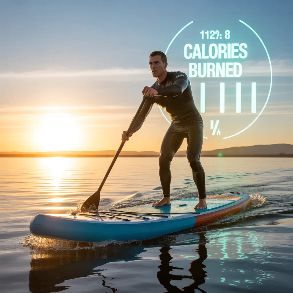 how many calories do you burn paddle boarding