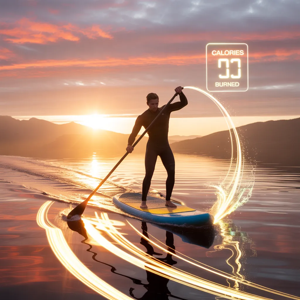 how many calories do you burn paddle boarding