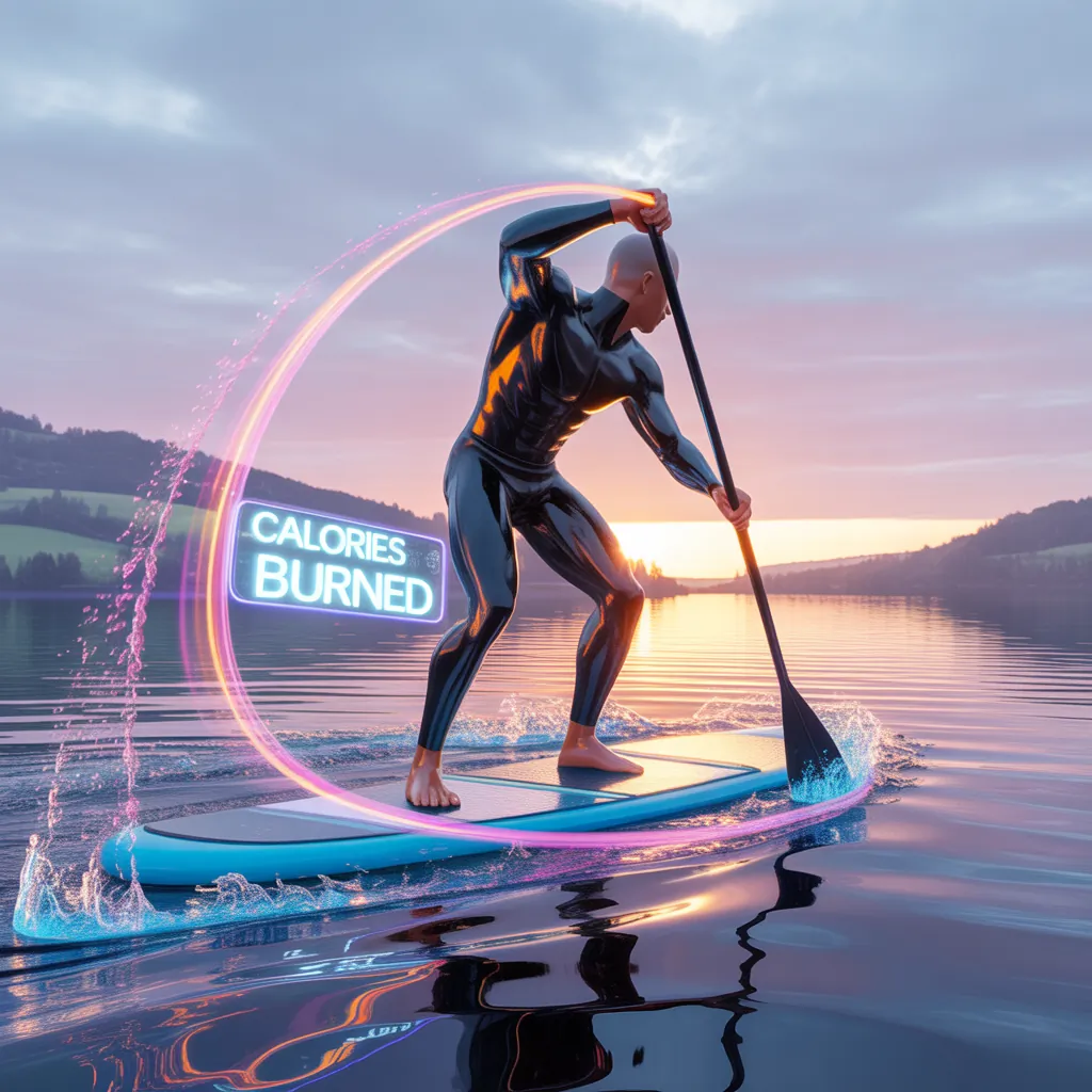 how many calories do you burn paddle boarding