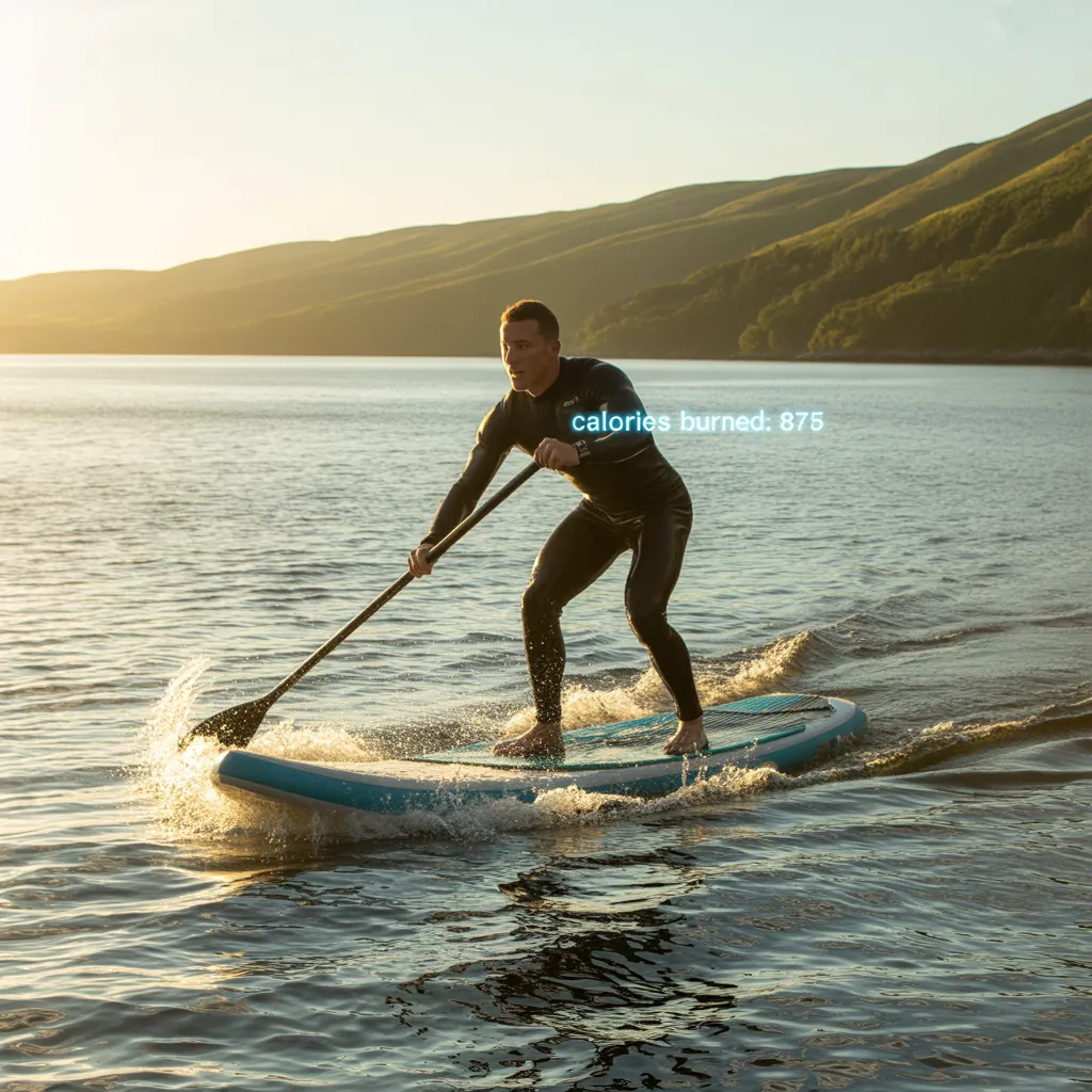 how many calories do you burn paddle boarding