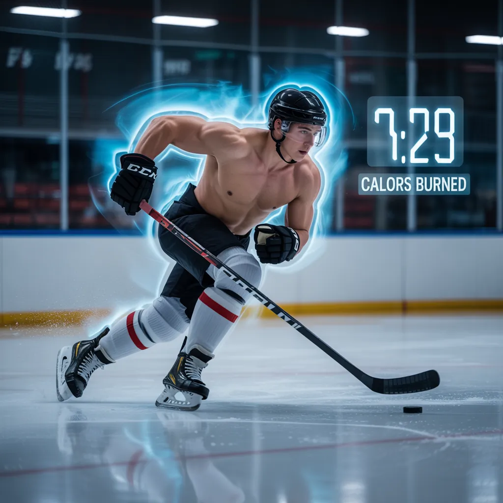 how many calories do you burn playing hockey