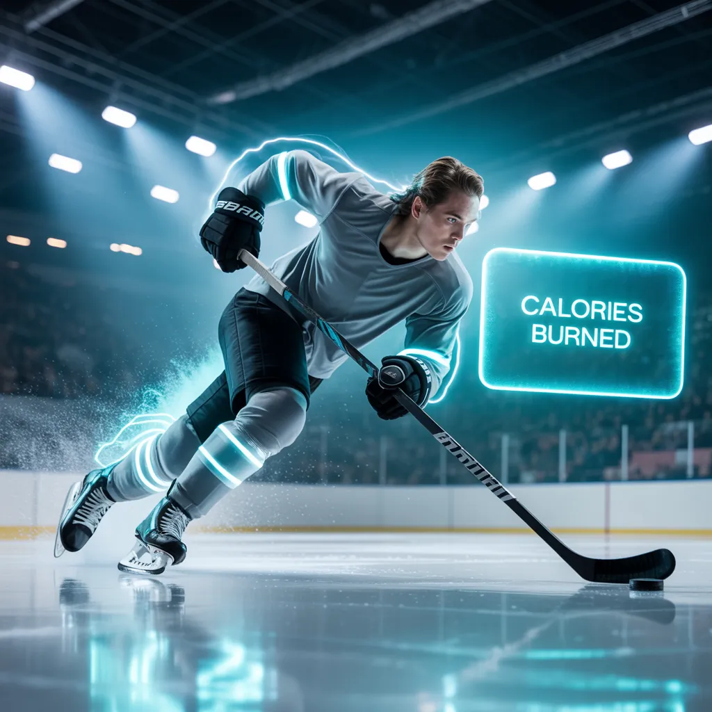 how many calories do you burn playing hockey