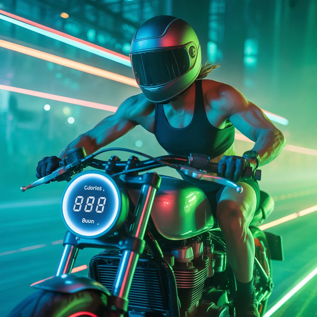 how many calories do you burn riding a motorcycle