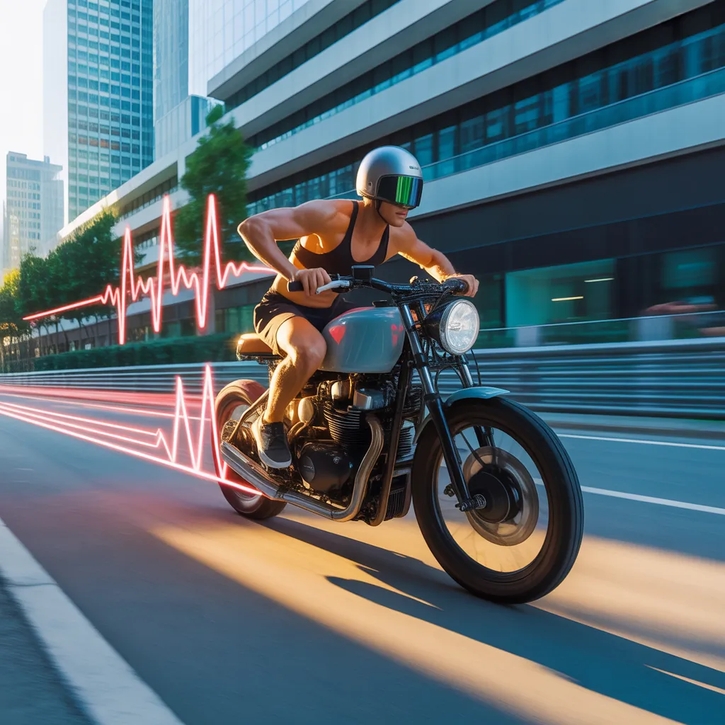 how many calories do you burn riding a motorcycle
