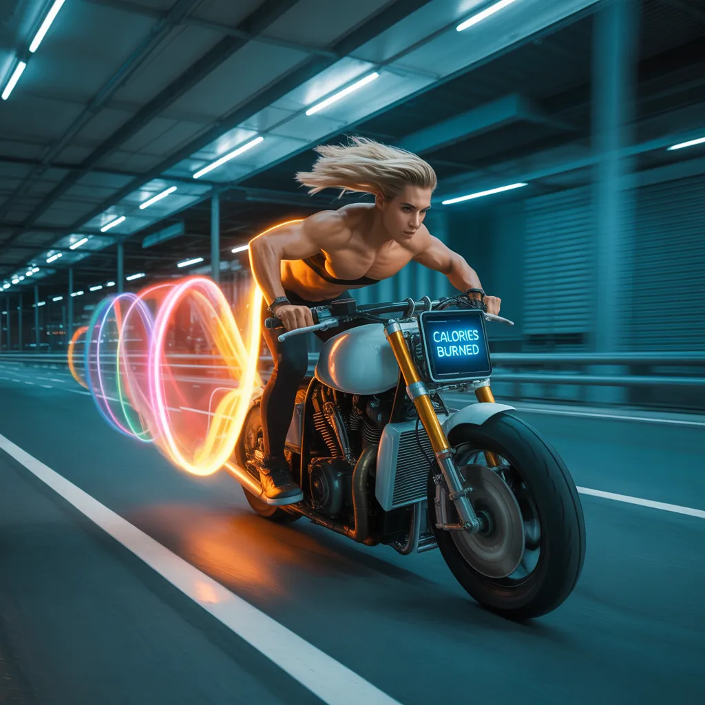 how many calories do you burn riding a motorcycle