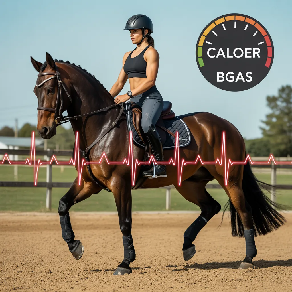 how many calories do you burn riding horses