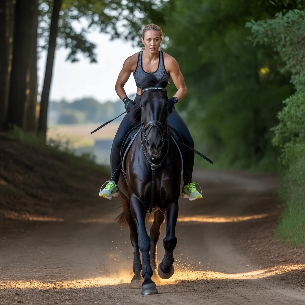 how many calories do you burn riding horses