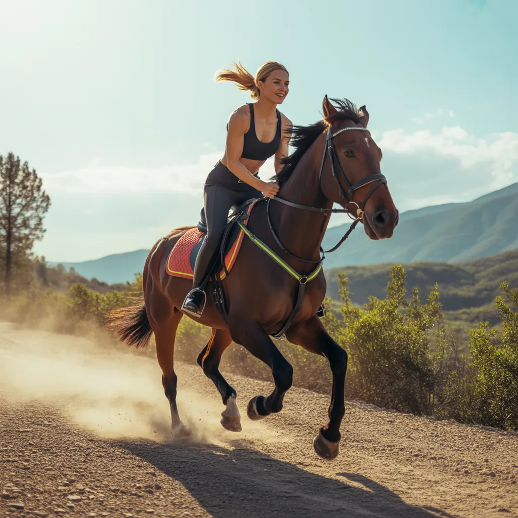how many calories do you burn riding horses