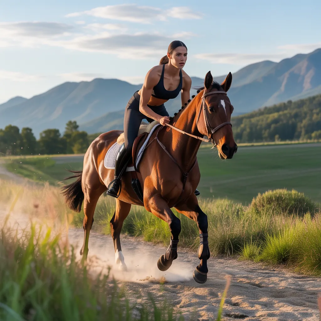 how many calories do you burn riding horses