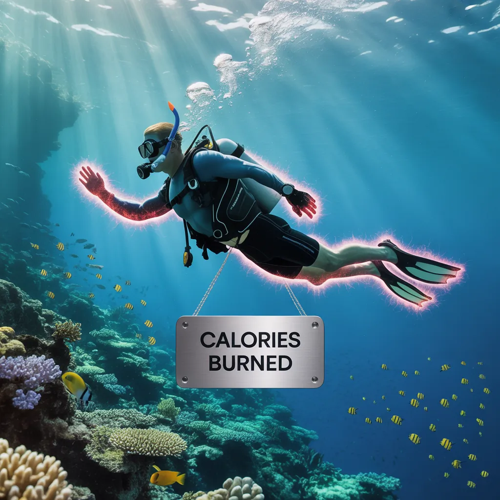 how many calories do you burn scuba diving