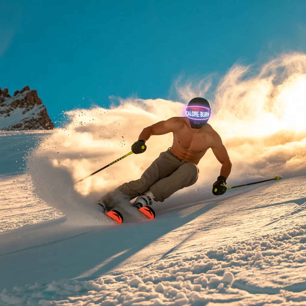 how many calories do you burn skiing