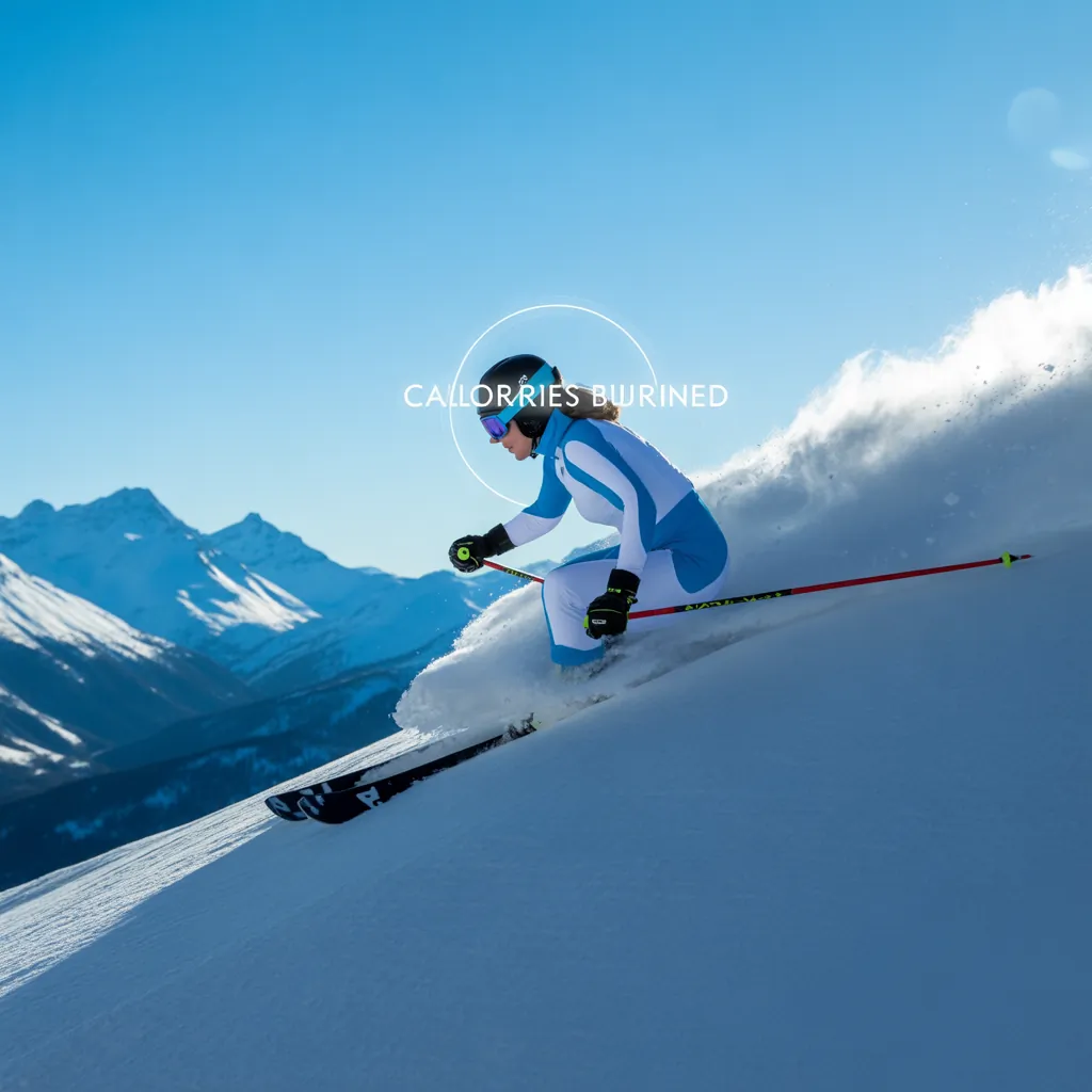how many calories do you burn skiing