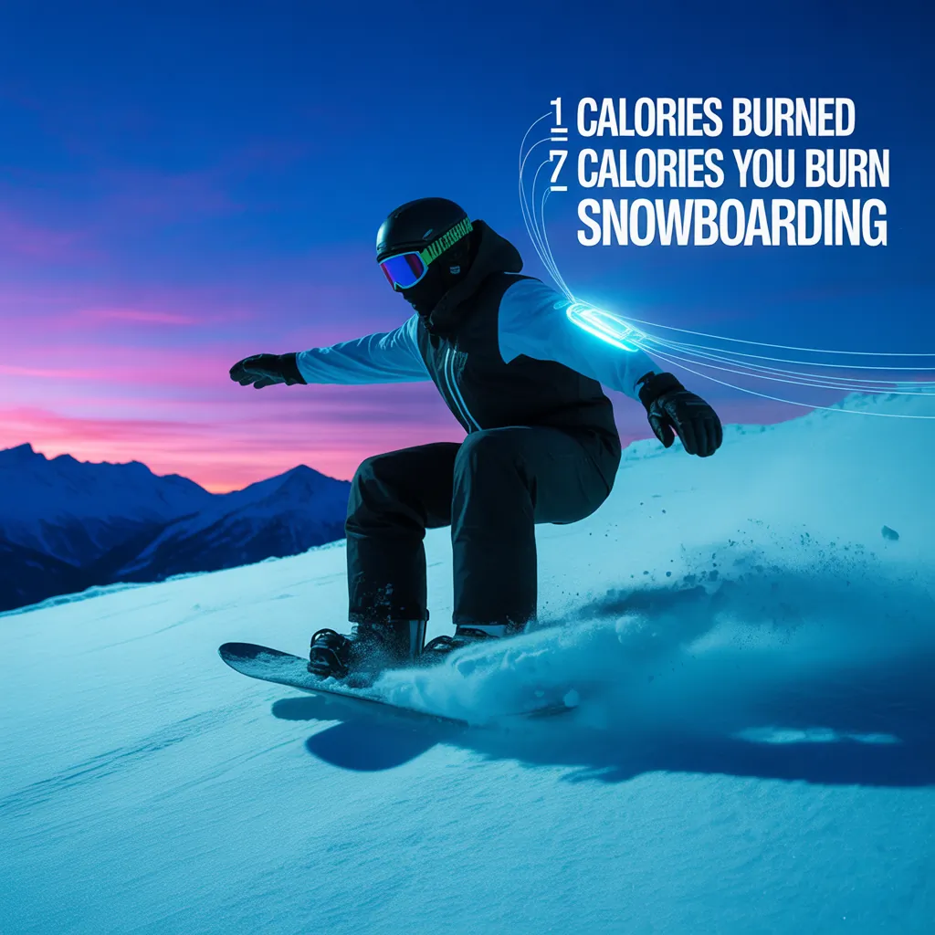 how many calories do you burn snowboarding